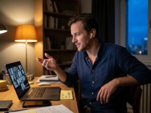 Candidate gives a natural answer during a Toptal English interview call