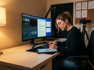 Best AI tools for YouTube scriptwriting creators refining an AI-generated video script